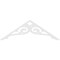 Ekena Millwork Pitch Bordeaux Architectural Grade PVC Gable Pediment, 60"W x 20"H x 1"P (8/12) GPP060X020X100BOR - alternate 2